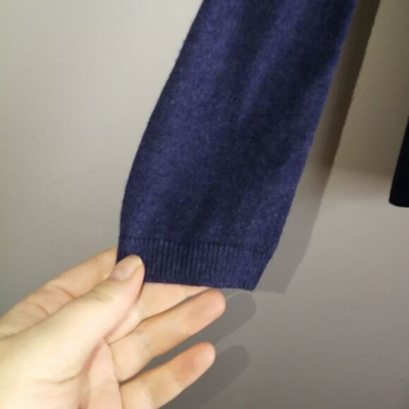 ZARA Purple / Blue Thin Knit Casual Open Front Cardigan Size Small - Picture 5 of 13